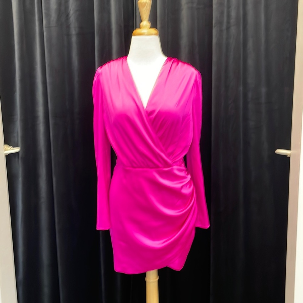 Generation Love stretch satin mini dress NWT